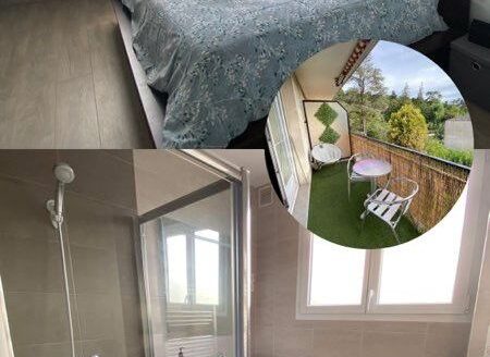 Appartement rénové avec balcon dans copropriété sécurisé