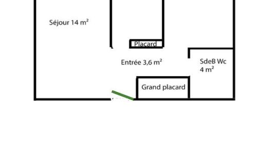 Vends T2 particulier à particulier
