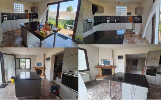 Maison au calme 134m2 avec jardin, piscine et garage