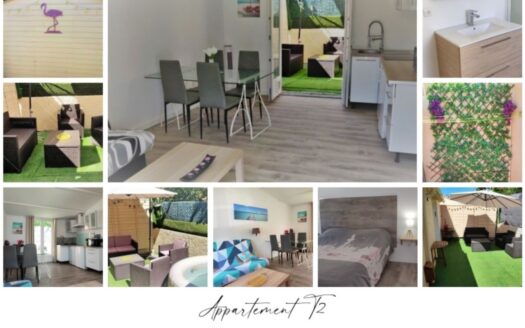 Maison villa neuve T4 avec piscine, jardin et local aménagé en T2 indépendant avec jardin priva