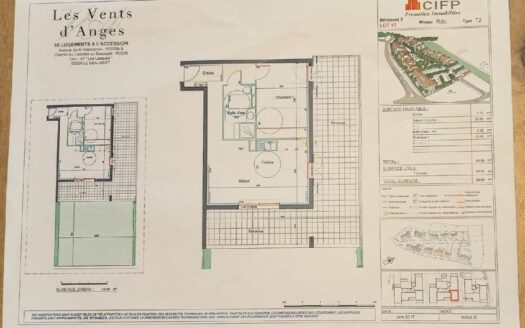 T2 rez de jardin dans résidence récente