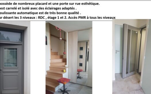 IDEAL FAMILLE- Maison d’Exception atypique avec accès PMR / Terrasse