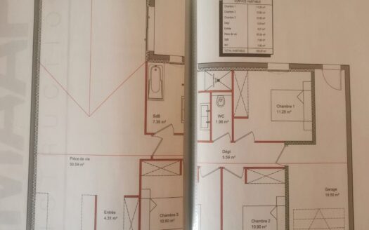 Maison 3 chambres