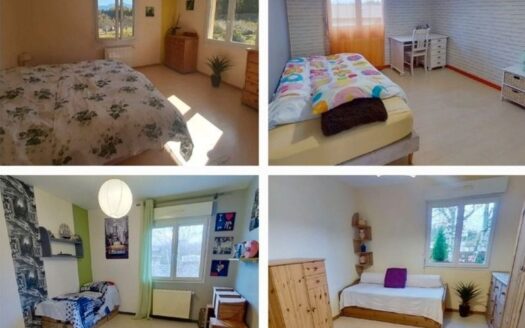 Grande maison lumineuse, 223m2, 5 chambres, 3’640m2, annexe/box chevaux