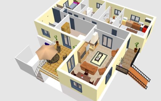 Grande maison sur sous-sol