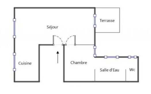 IDÉAL PREMIER ACHAT / INVESTISSEUR – APPARTEMENT F2 LUMINEUX AVEC TERRASSE, FAIBLES CHARGES