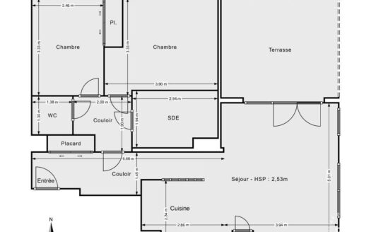 Appartement 3 pièces 64 m² – Près d’Arènes Montpellier