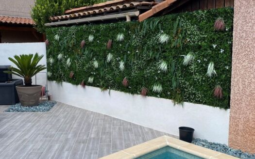 Maison 80m2 avec climatisation, piscine et 1 stationnement extérieur (pas de garage fermé)
