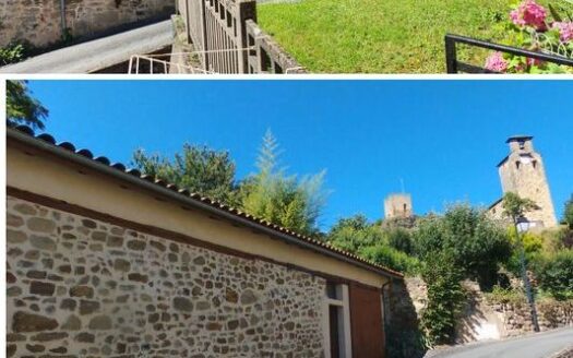 Maison de ville en pierre: grange et terrain Aveyron