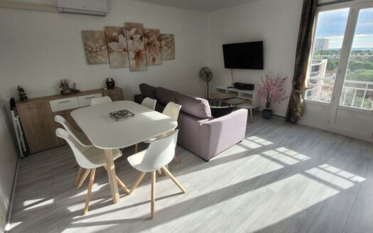 Bel Appartement T3 Meublé avec Vue Mer et Montagnes