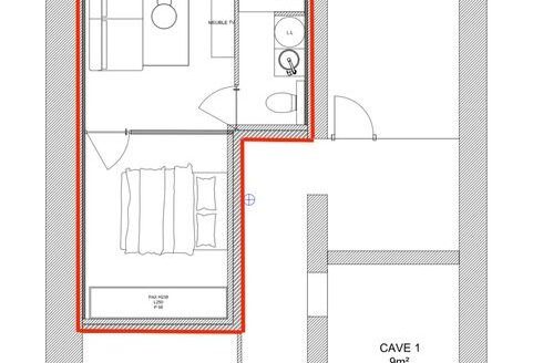 T2 de 35m2 à Rénover – Cinq Avenues