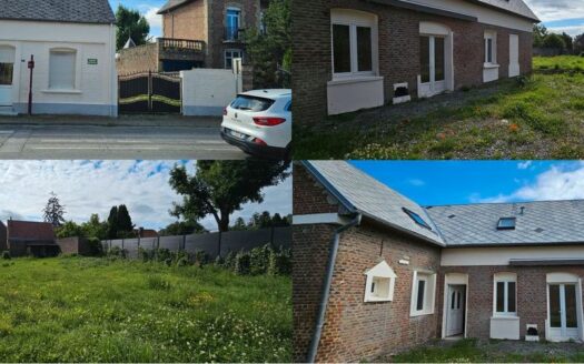 Maison avec garage et jardin