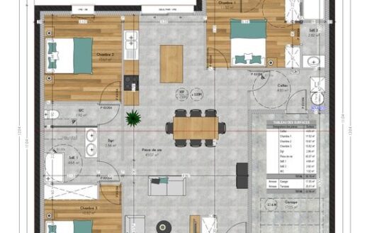 IDEAL FAMILLE- Maison neuve au calme tout confort avec jardin