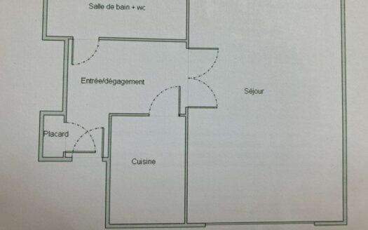 À VENDRE Grand studio 38 m2 dans rez-de-jardin arboré