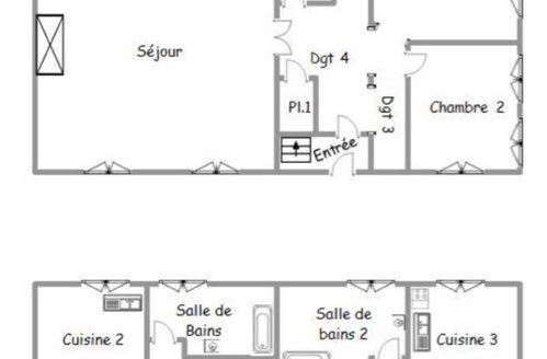 Grande Maison lumineuse 6 chambres parfaite grand jardin