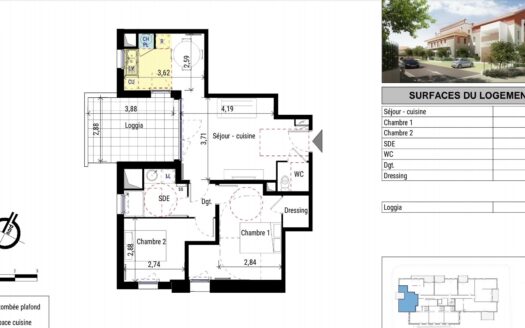 Appartement T3 récent