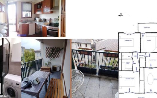 APPARTEMENT LUMINEUX TRAVERSANT INTRA-MUROS avec terrasse