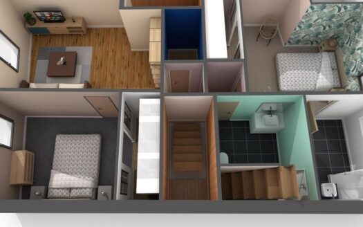 Appartement de 76,9 m2 en duplex