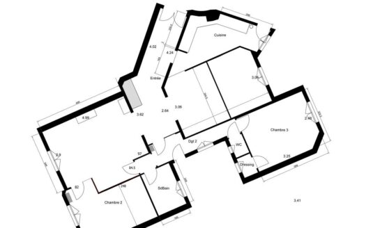 Appartement 4 pièces 97 m2
