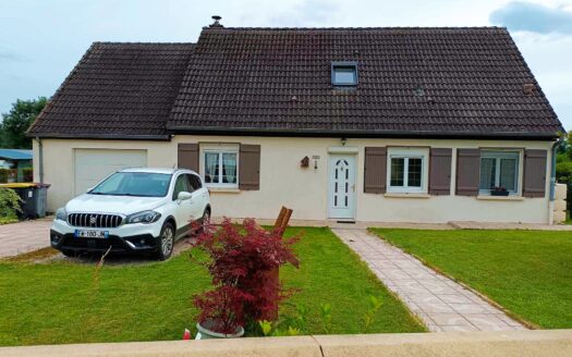 Pavillon, 138m2, 4 chambres, véranda, garage et jardin