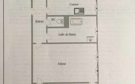 Appartement 55 m2 3 pièces