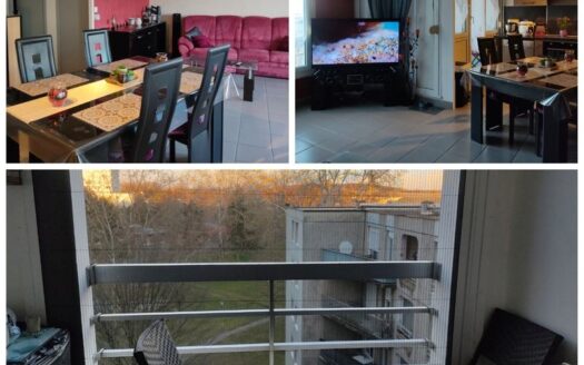 VENDRE – Bel appartement de 75 m² avec balcon loggia et nombreux rangement