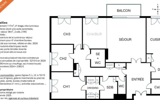 Bel appartement à Versailles, direct propriétaire