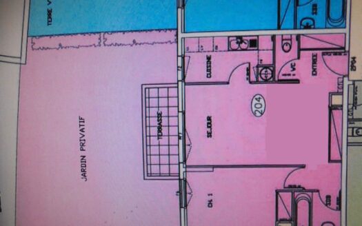 Appartement calme 50m² avec jardin privé de 60m² sans vis-à-vis