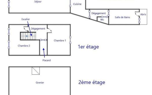 Maison Linselles 70 m² 3 pièces au centre-ville
