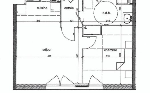 Appartement 2 pièces 42 m2
