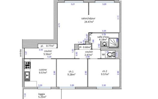 Appartement T4 Montelimar