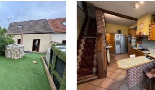 Maison 5 pièces 106m2 carrez GRAND GARAGE + 2 SDB+ JARDIN + CAVE