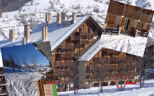A vendre un studio avec terrasse (Départ skis aux pieds, rando)- le Sauze (Enchastrayes)