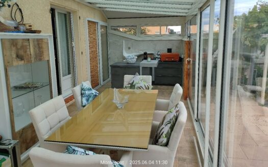 Maison 104 m² avec piscine, véranda, 2 chambres/possibilité 3 – Terrain 416 m²