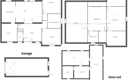 Maison 147m² sur terrain arboré de 1800m²